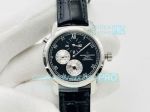 Swiss Replica Vacheron Constantin Malte Dual Time Regulator Chronometer Watch Black Dial